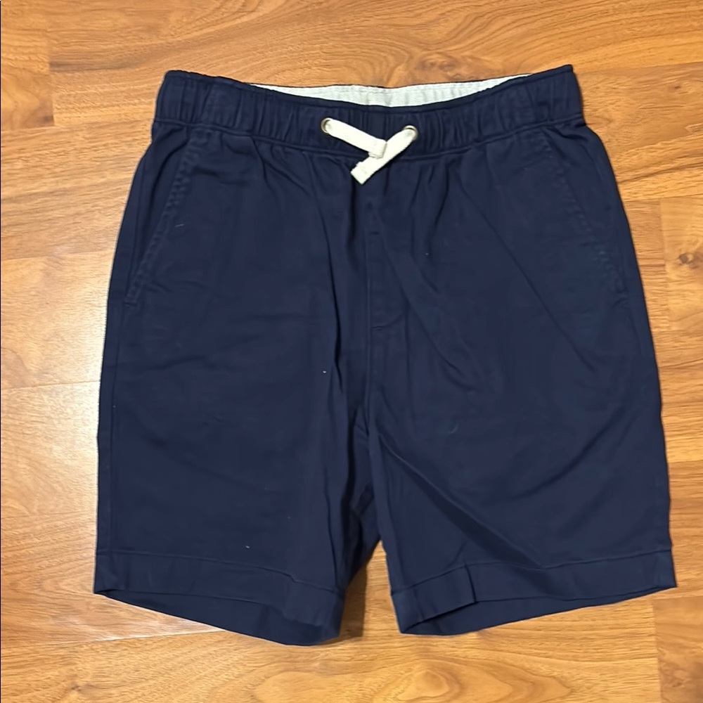 Navy Blue Casual Shorts with Drawstring